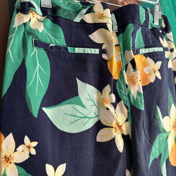 Old Navy Pixie Pants Jeans Chic Lemon Print Size 10 Stretch Skinny - Picture 14 of 16